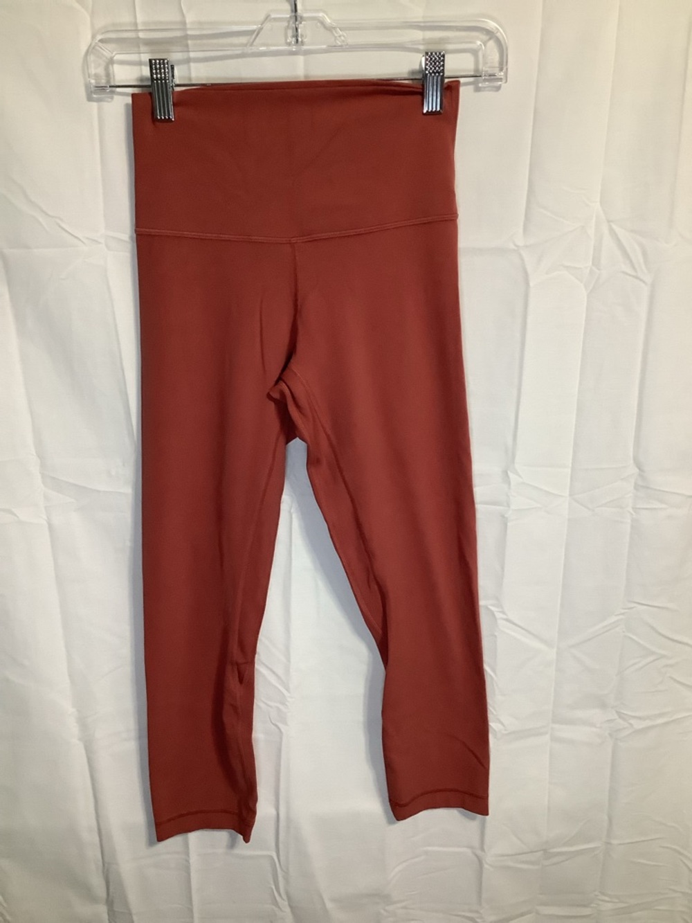 lululemon athletica High-Waist Cropped Leggings in Rust size 4 inseam 20.5